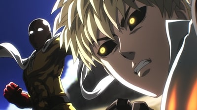 One Punch Man behind Genos