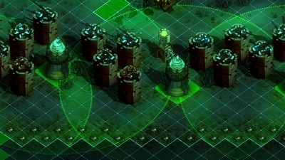 Image of carefully planted defenses to defend against a wave of Venoms on the map Noxious Swamp on Apocalypse difficulty